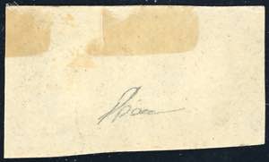 1851 - 5 cent. nero, I riporto ... 