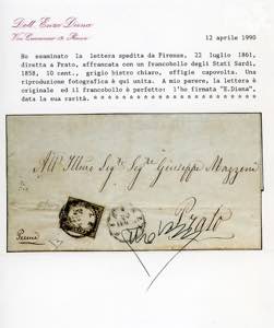 1861 - 10 cent. grigio bistro ... 