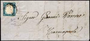 1857 - 20 cent. cobalto verdastro (15e), ... 