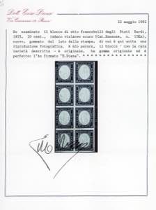 1862 - 20 cent. indaco violaceo ... 