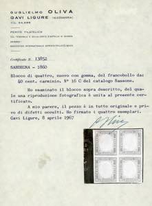 1860 - 40 cent. rosso (16C), ... 