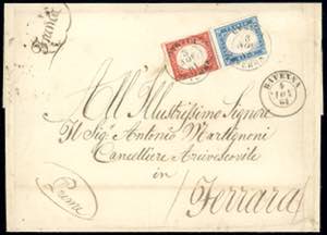 1861 - 40 cent. vermiglio mattone chiaro, 20 ... 