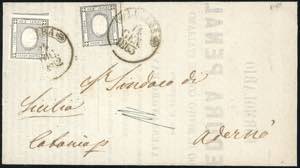 1863 - 1 cent. grigio nero (19), perfetto e ... 