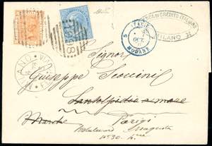 1878 - ITALY/FRANCE - Redirected with ... 