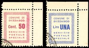 DIZZASCO 1944 - 50 cent. e 1 lira (Unificato ... 