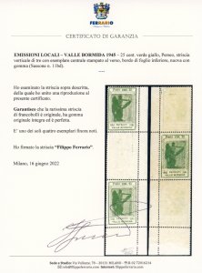 VALLE BORMIDA 1945 - 25 cent. ... 