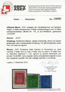 MERANO 1918 - Prima emissione ... 