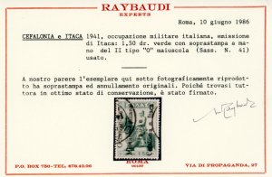 EMISSIONI DI ITACA 1941 - 1,50 d. ... 