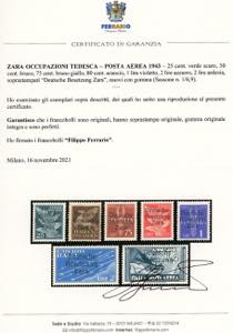 OCCUPAZIONE TEDESCA ZARA POSTA ... 