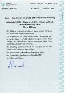 OCCUPAZIONE TEDESCA ZARA ESPRESSI ... 