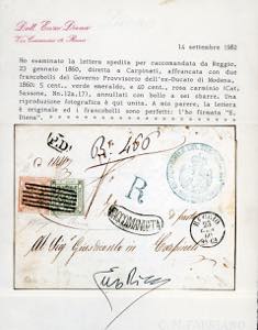 1860 - 40 cent. rosa carminio, ... 