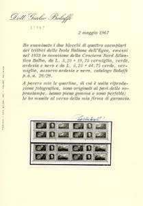 POSTA AEREA 1933 - Trittici ... 