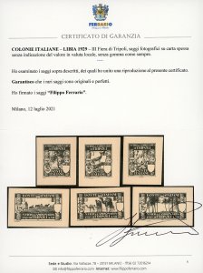 1929 - III Fiera di Tripoli ... 