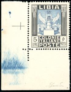 1940 - 5 lire Pittorica, dent. 14, senza ... 