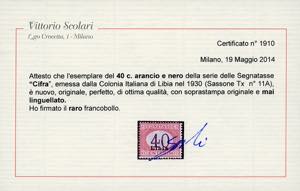 SEGNATASSE 1930 - 40 lire ... 