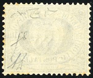 1877 - 10 cent. oltremare Stemma ... 