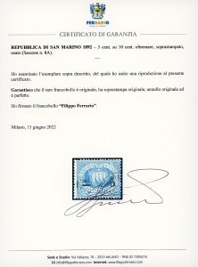 1892 - 5 cent. su 10 cent. ... 