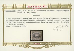 1892 - 5 cent. su 10 cent. ... 