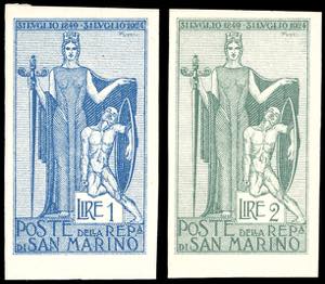 1924 - 1 lira e 2 lire Garibaldi (101,102), ... 