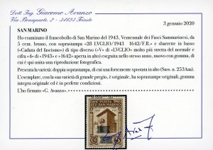 1943 - 5 cent. Caduta del ... 