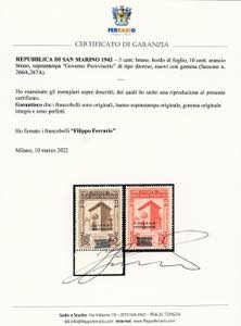 1943 - 5 cent., 10 cent. ... 