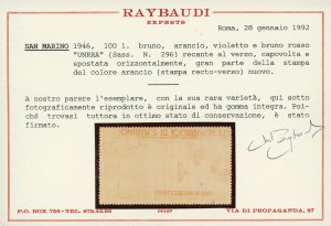 1946 - 100 lire UNRRA, stampa ... 
