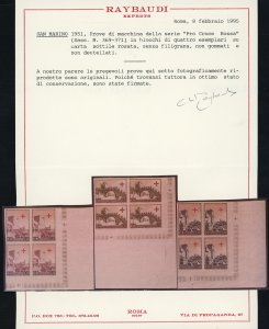 1951 - Croce Rossa, serie completa ... 