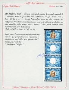 1947 - 1 lira Roosvelt, striscia ... 