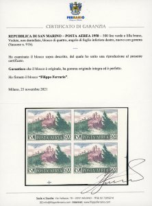 1950 - 500 lire Vedute, non ... 