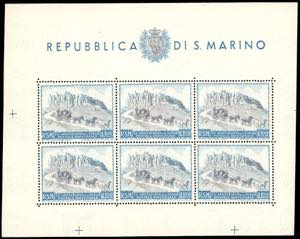 1949/51 - UPU, i quattro foglietti ... 