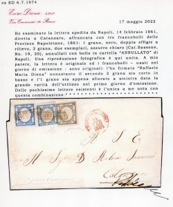 1861 - 1 grano nero, 2 grana ... 
