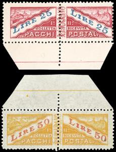 1946 - 25 lire, 50 lire (31/32), bordo di ... 