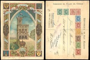 1900 - 5 lire Palazzo del Consiglio, busta ... 