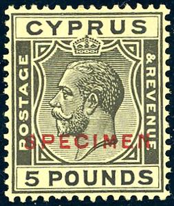 CIPRO 1928 - 5 £ Giorgio V, filigrana ... 