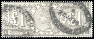 GRAN BRETAGNA 1888 - 1 £ Regina Vittoria, ... 