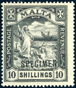 MALTA 1922 - 10 s. Naufragio di S.Paolo ... 