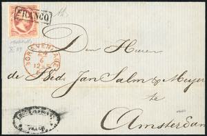 OLANDA 1863 - 10 cent. Guglielmo III (2), ... 