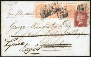 1860 - INDIA/GREAT BRITAIN - Redirected with ... 