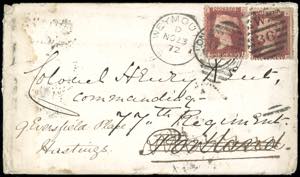 1872 - GREAT BRITAIN - Redirected with ... 