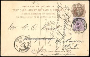 1889 - GREAT BRITAIN/GERMANY BERGEDORF - ... 