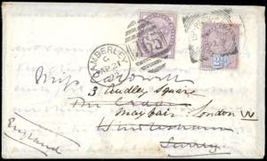 1892 - JAMAICA/GREAT BRITAIN - Redirected ... 