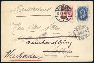 1894 - RUSSIA/GERMANY - Redirected with ... 