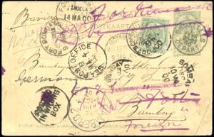 1900 - BELGIUM/INDIA/GERMANY - Forwarding ... 