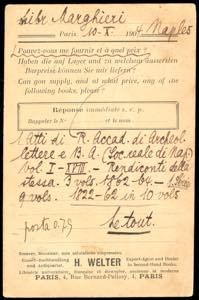 1904 - FRANCE/ITALY - Redirected ... 