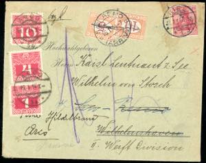 1914 - GERMANY/ITALY/AUSTRIA - Redirected, ... 