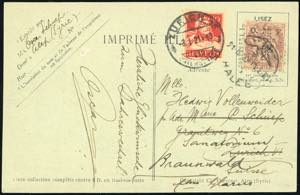 1920 - SYRIA/SWISS - Redirected with ... 