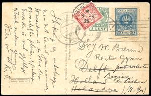 1926 - POLAND/HOLLAND/FRANCE - Redirected ... 