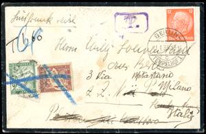 1933 - GERMANY/FRANCE/ITALY - Redirected, ... 