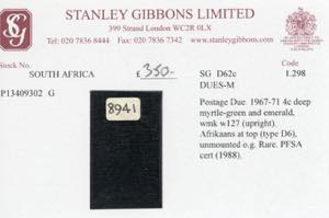 SOUTH AFRICA POSTAGE DUE 1967/71 - ... 