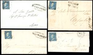 SICILIA 1859 - Quattro lettere affrancate ... 